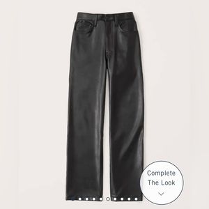 Abercrombie Vegan Leather 90s Relaxed Pants